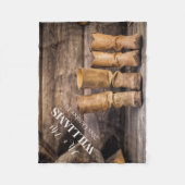 Rustikale Hochzeit Fleecedecke (Vorderseite)