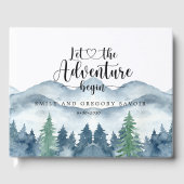 Rustikale Hochzeit Gästebuch (Vorderseite)