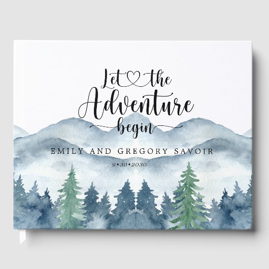 Rustikale Hochzeit Gästebuch (Vorderseite)