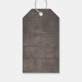 Rustikale Hochzeit Geschenkanhänger (Rückseite)