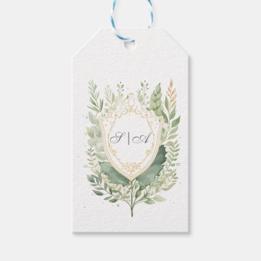 Rustikale Hochzeit Geschenkanhänger (Vorderseite)