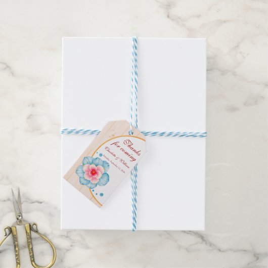 Rustikale Hochzeit Geschenkanhänger (Mit Garn)