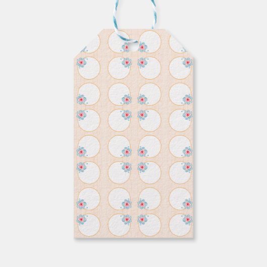 Rustikale Hochzeit Geschenkanhänger (Rückseite)