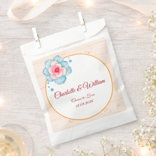 Rustikale Hochzeit Geschenktütchen (Ausgeschnitten)