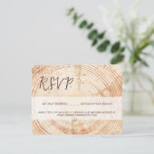 Rustikale Hochzeit Grain UAWG SCRIPT vorbehaltene RSVP Karte (Stehend Vorderseite)