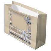 Rustikale Hochzeit Große Geschenktüte (Vorderseite Schrägansicht)
