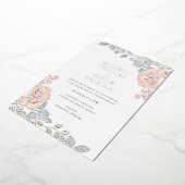 Rustikale Hochzeit + Hübsche Wasserfarben Folieneinladung (Gedreht)