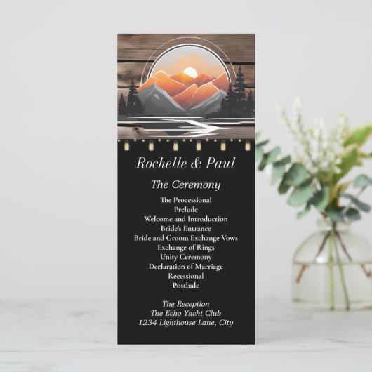 Rustikale Hochzeit im Bergtal (Stehend Vorderseite)