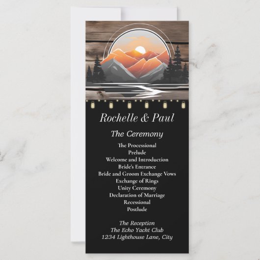 Rustikale Hochzeit im Bergtal (Vorderseite)