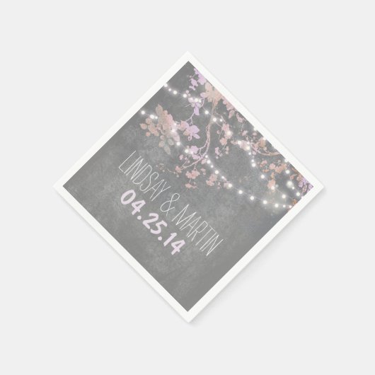 Rustikale Hochzeit im Garten Serviette (Ecke)