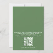 Rustikale Hochzeit im Gebirge mit QR-Code Einladung (Rückseite)