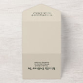 Rustikale Hochzeit im Gebirgswald All In One Einladung (Außenbereich)