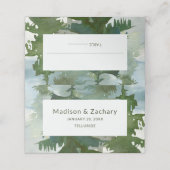 Rustikale Hochzeit im Gebirgswald Platzkarte (Außenseite Aufgefaltet)