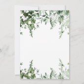 Rustikale Hochzeit im Grünen Einladung (Rückseite)