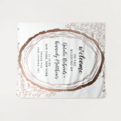 Rustikale Hochzeit im Herbst aus Holz mit dünner K Wandteppich (Vorderseite (Horizontal))