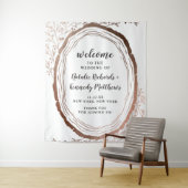 Rustikale Hochzeit im Herbst aus Holz mit dünner K Wandteppich (Beispiel)