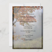 Rustikale Hochzeit im Herbst Einladung (Vorderseite)