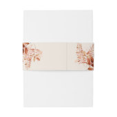 Rustikale Hochzeit im Herbst Einladungsbanderole (Rückseitenbeispiel)