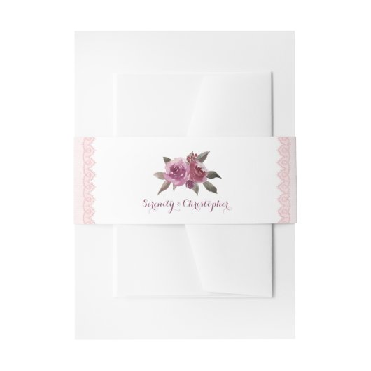 Rustikale Hochzeit im Herbst Einladungsbanderole (Vorderseite Beispiel)