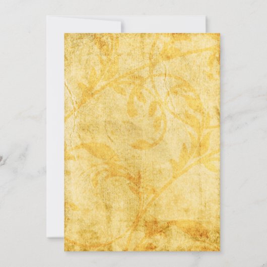 rustikale Hochzeit im Herbst Einladungskarten (Rückseite)