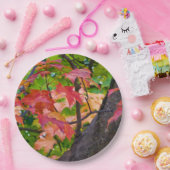 Rustikale Hochzeit im Herbst Farben Herbst Foto Pappteller (Party)