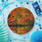 Rustikale Hochzeit im Herbst Farben Herbstreflekti Pappteller (Party)