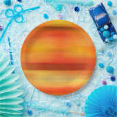 Rustikale Hochzeit im Herbst Farben Orange glänzen Pappteller (Party)