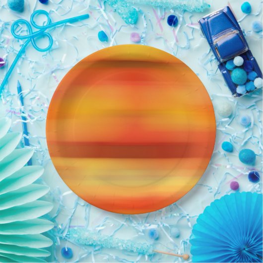 Rustikale Hochzeit im Herbst Farben Orange glänzen Pappteller (Party)