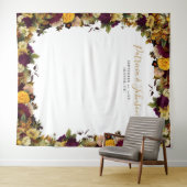 Rustikale Hochzeit im Herbst Foto Stand Wandteppich (Beispiel (Horizontal))