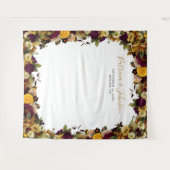 Rustikale Hochzeit im Herbst Foto Stand Wandteppich (Vorderseite (Horizontal))