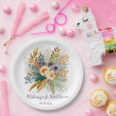 Rustikale Hochzeit im Herbst für Lila Gold Pappteller (Party)