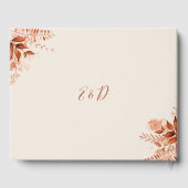 Rustikale Hochzeit im Herbst Gästebuch (Rückseite)