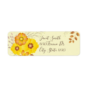 Rustikale Hochzeit im Herbst Gelbe Wilde Rose