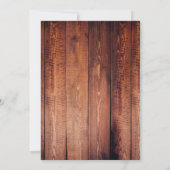 Rustikale Hochzeit im Herbst Gelbe Wilde Rose Einladung (Rückseite)