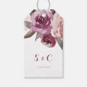 Rustikale Hochzeit im Herbst Geschenkanhänger (Vorderseite)