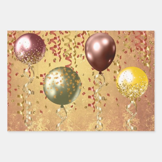 Rustikale Hochzeit im Herbst Geschenkpapier Set (Vorderseite 3)