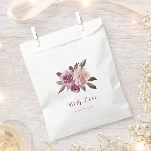 Rustikale Hochzeit im Herbst Geschenktütchen (Ausgeschnitten)