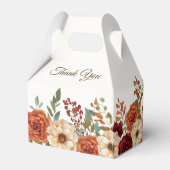 Rustikale Hochzeit im Herbst Gevor Box | Burgund-R Geschenkschachtel (Rückseite)