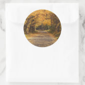 Rustikale Hochzeit im Herbst Herbsthochzeit Einlad Runder Aufkleber (Tasche)