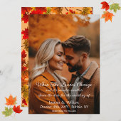 Rustikale Hochzeit im Herbst mit Herbstrückständen Save The Date