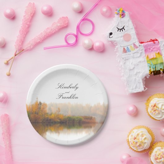 Rustikale Hochzeit im Herbst Pappteller (Party)