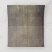 Rustikale Hochzeit im Herbst Platzkarte (Innenseite Aufgefaltet)