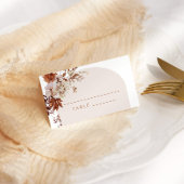 Rustikale Hochzeit im Herbst Platzkarten