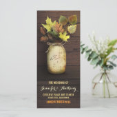 Rustikale Hochzeit im Herbst-Programme Programm (Stehend Vorderseite)