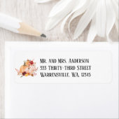 Rustikale Hochzeit im Herbst Pumpkin Floral Rückse (Insitu)