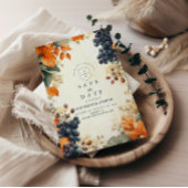 Rustikale Hochzeit im Herbst Save The Date