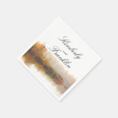 Rustikale Hochzeit im Herbst Serviette (Ecke)