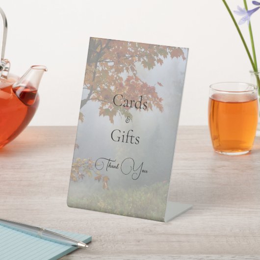 Rustikale Hochzeit im Herbst Sockelschild (In SItu)