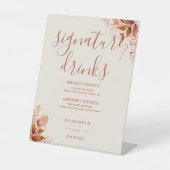 Rustikale Hochzeit im Herbst Sockelschild (Vorderseite)