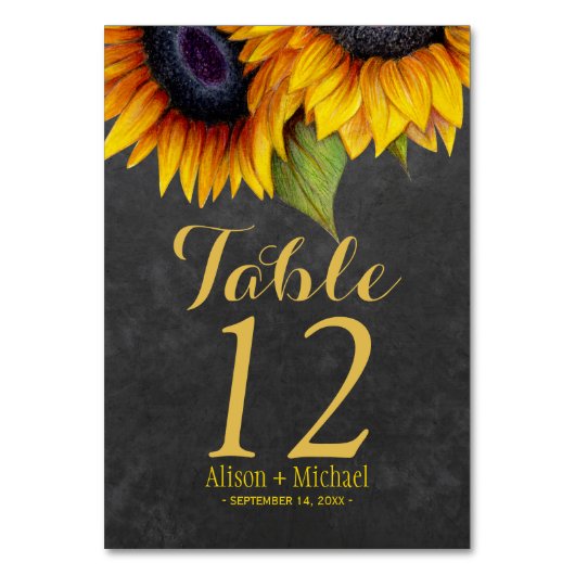 Rustikale Hochzeit im Herbst Tischnummer (Rückseite)